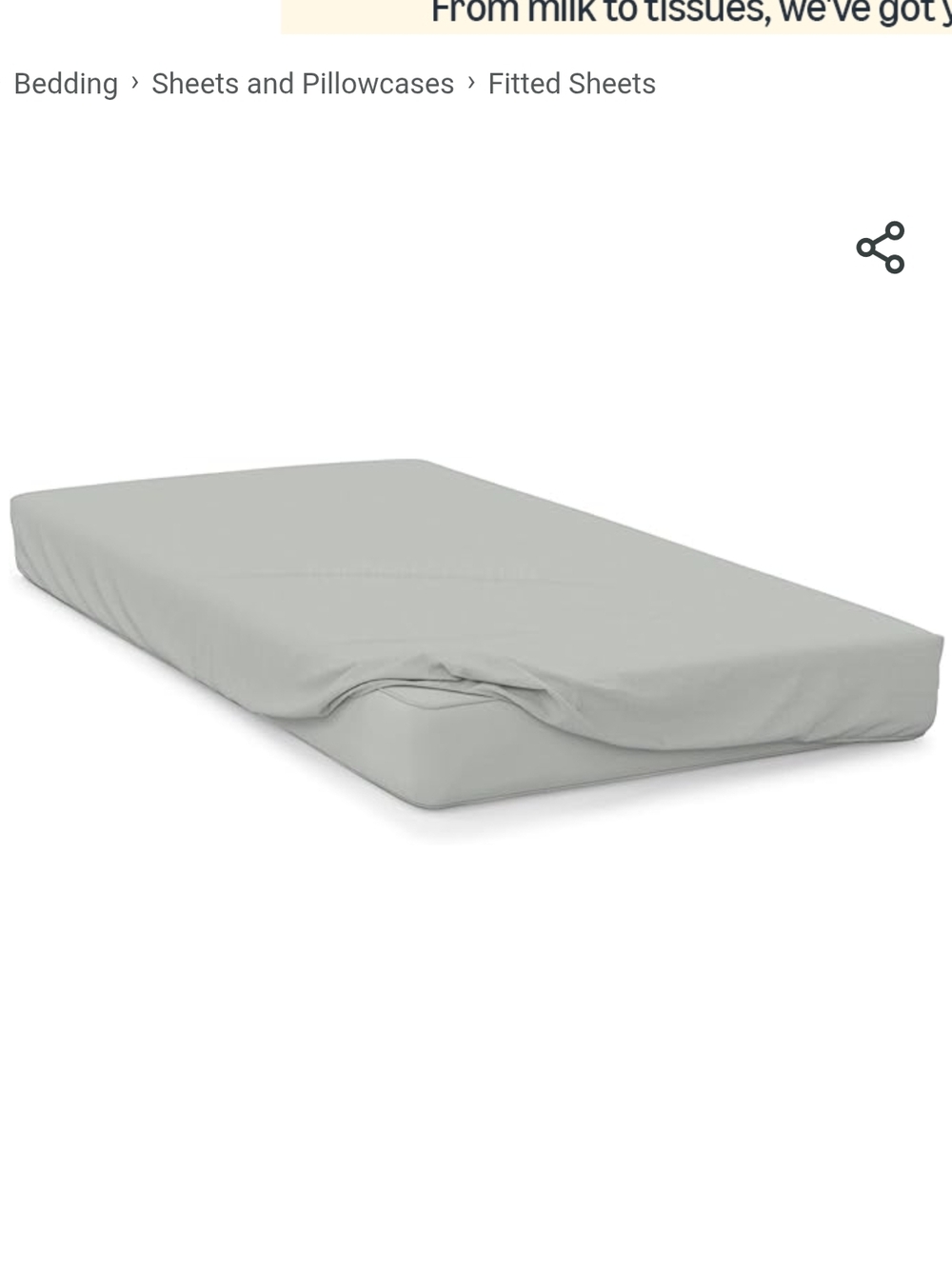30x75 Inch grey Egyptian Cotton  Fitted Sheet (42)